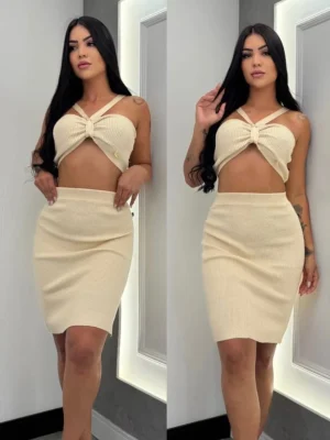 conjunto de saia sara