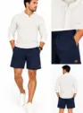 Shorts Mauricinho Tecido Misto Tipo Linho