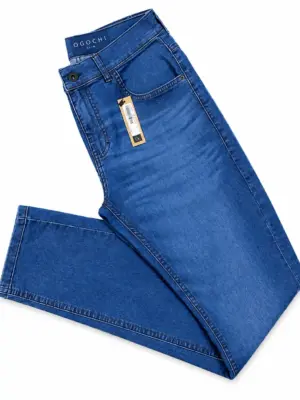 Calça 5 Pockets Slim Jeans Detalhes Manchas